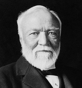 Photograph of Andrew Carnegie.