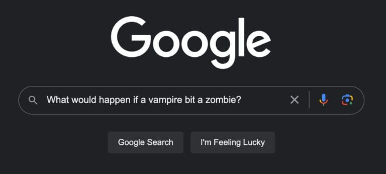 Google - What would happen if a vampire bit a zombie?